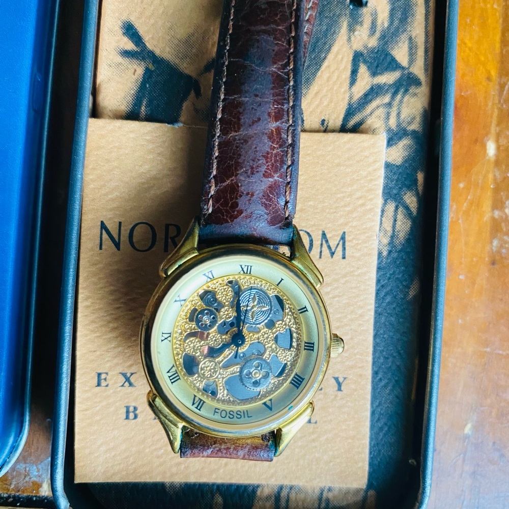 1995 SKELETON FOSSIL WATCH SK-5139